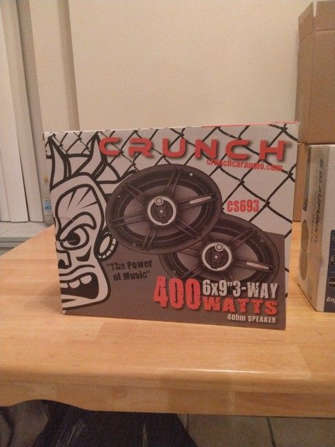 CS693 CRUNCH 400 Watt 6×9 3-way Speakers 