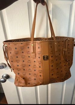MCM Visetos Large Tote Bag