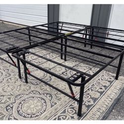 New 18”h KING Size Smart Base Platform Bed Frame 