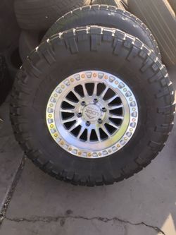 17x9 lock offroad rims 6 lug 6x139 6x5.5 on used tires 35 1250 17