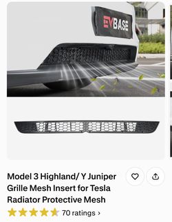 Tesla Model 3 Highland and Y Juniper Grille Mesh Insert for Radiator Protective Mesh