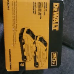 DEWALT 20VMAX 2 BATTERIES 3.0AH NEW  PRICE IS FIRM 
