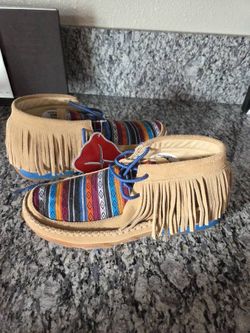 Twisted X Serape Fringe Moccasins Women’s Size 9 New with Tags
