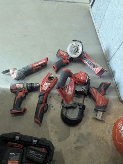 Milwaukee power tools and batteries