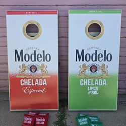 Modelo Brand Corn Hole Boards & Bags Set