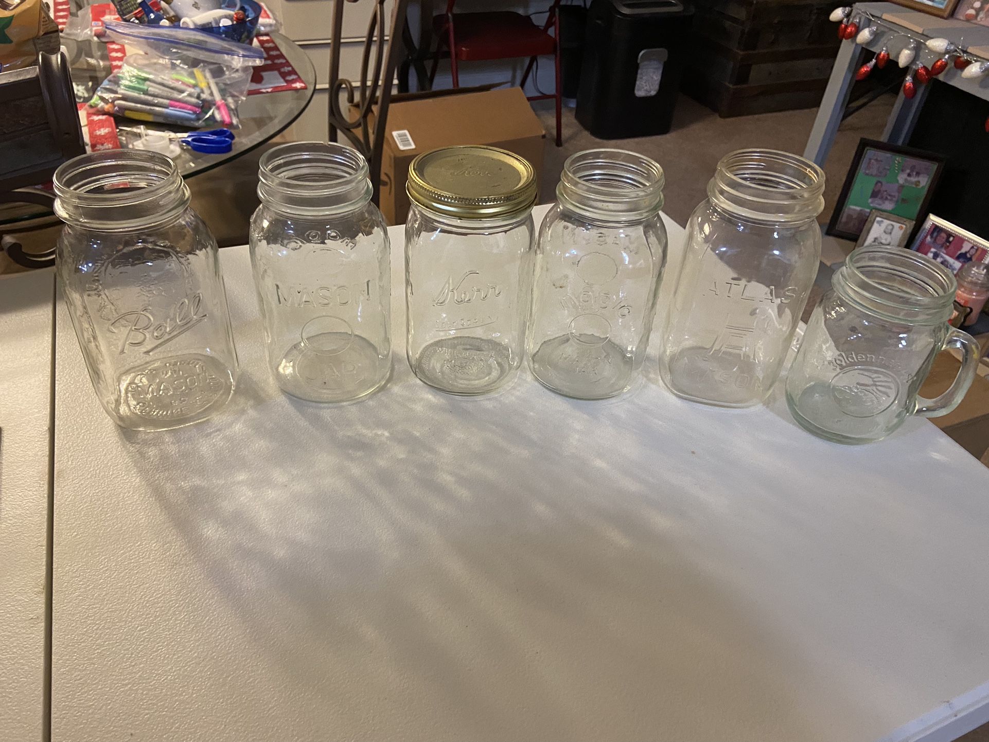 Assorted Mason Jars