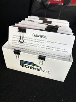 Critical Pass Flash Cards