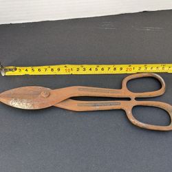 VINTAGE - Crescent Tool Co Metal Scissors S410 Jamestown NY USA Shears Tin Snips