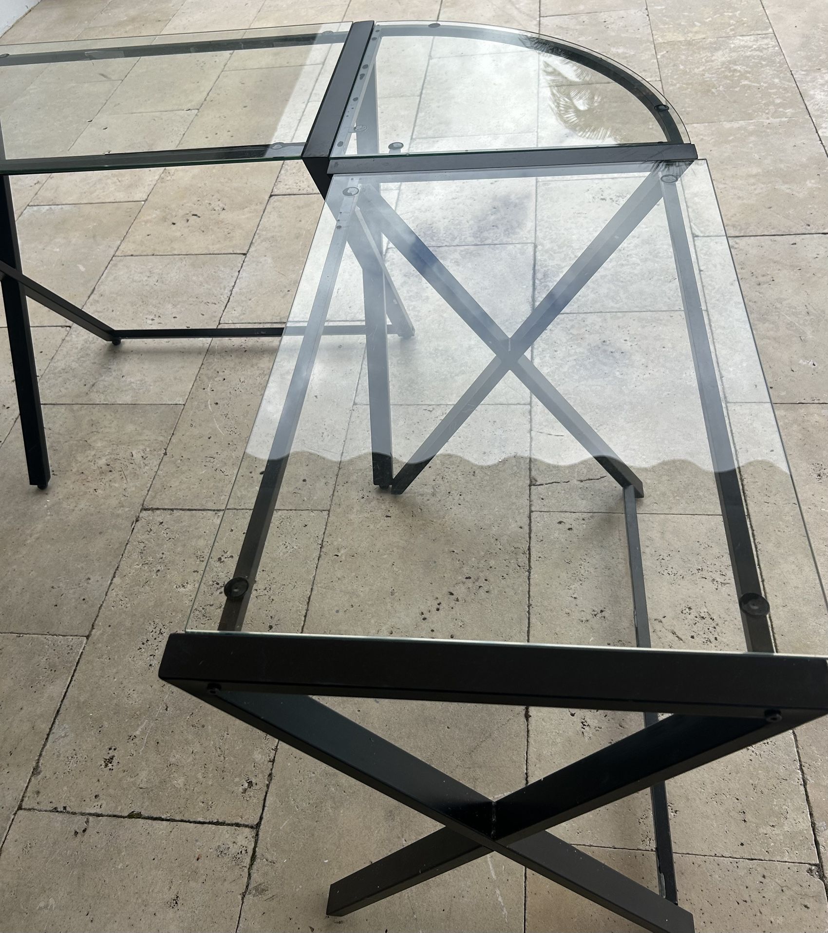 Mesa Para Computadora De Vidrio 