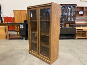 Wooden Glass Cabinet Display Case
