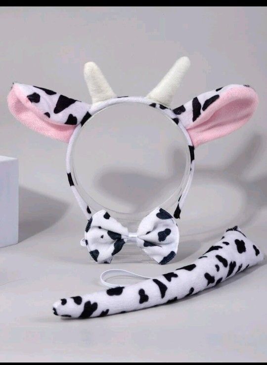 New 3 Piece Cow Costume Set Accessories