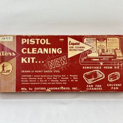 #1843 22 Cal 1960s Vintage Outers Gunslick #479 Pistol Revolver Gun Cleaning Kit