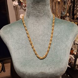 Gold Plated Chain Necklace 