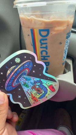 Holographic Dutch Bros Sticker