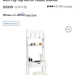 Dresser Vanity With Flip Out Mirror 