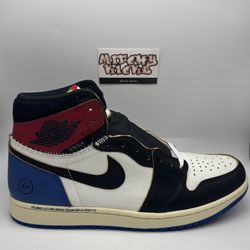 Jordan 1 Retro High OG SP Fragment x Union LA Varsity Red Sport Royal Sz. 11.5