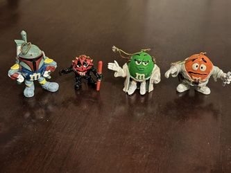 Star Wars M & M Ornaments Lot Of 4 Characters 