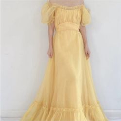 Vintage yellow gown 
