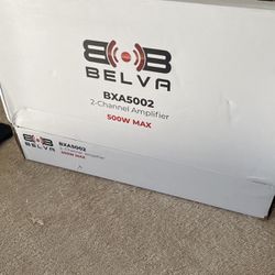 New Belva BXA5002 500W Max Class AB 2-Ohm Stable 2-Channel Car Subwoofer Amplifier