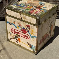 Vintage Nintendo Super Mario Zelda Storage Box 