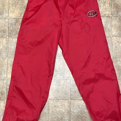 Rare Vintage Indiana IU Hoosiers NCAA Nylon Windbreaker Joggers Pants Red MEN’S SZ XL