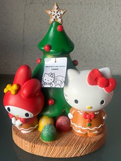 Hello kitty And Melody Christmas Figurine