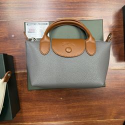 Grey Longchamp  Leather