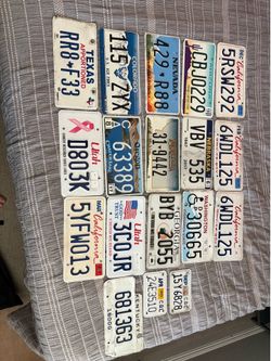License plates