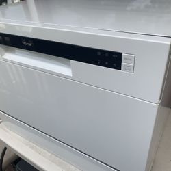 hOmeLabs Compact Countertop Dishwasher - Energy Star Portable Mini Dish Washer in Stainless Steel Interior for Small Apartment Office and Home Kitchen