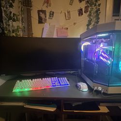GAMING PC + CURVED MONITOR + KEYBOARD & MOUSE