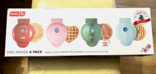 Mini Waffle Maker Gift Set