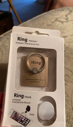 Cell phone ring hook