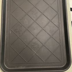 Black Plastic Boot Shoe Mud Tray