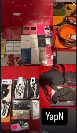 Shirts/shorts/pants/hoodies/shoes/slides/colognes