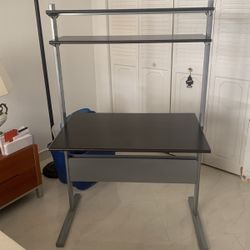 Office Table With Shelves 