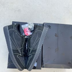 SIZE 12 Men Jordan 1 Low Phantom Travis Scott 