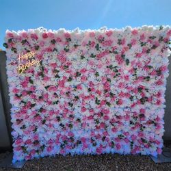 Flower wall backdrop