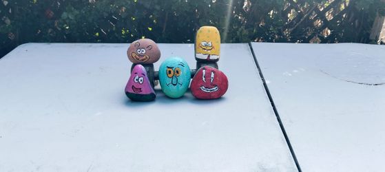Sponge Bob  rock paintings