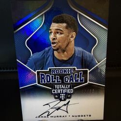 Jamal Murray Panini Totally Certified Rookie Roll Call  On Card Auto /99