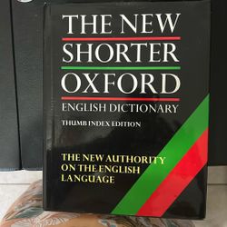 The New Shorter Oxford English Dictionary 