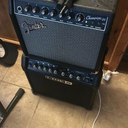 2 Amps fender champion 20 and line 6 spider 