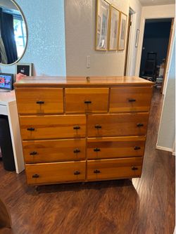 Solid wood vintage dresser
