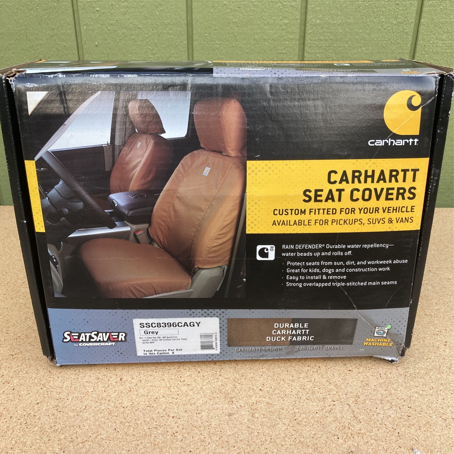 Grey Carhartt Seat Covers Dodge Ram 2011-2020