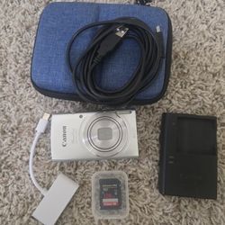 Canon PowerShot ELPH 180 digital camera + extras!