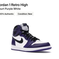 Jordan 1 “Court Purple”