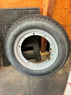 Duro 3.50-10 Tire and Rim Assembly Vespa p200e