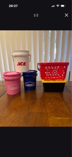 Mini Buckets-Baskets -Teeny Tote boxes