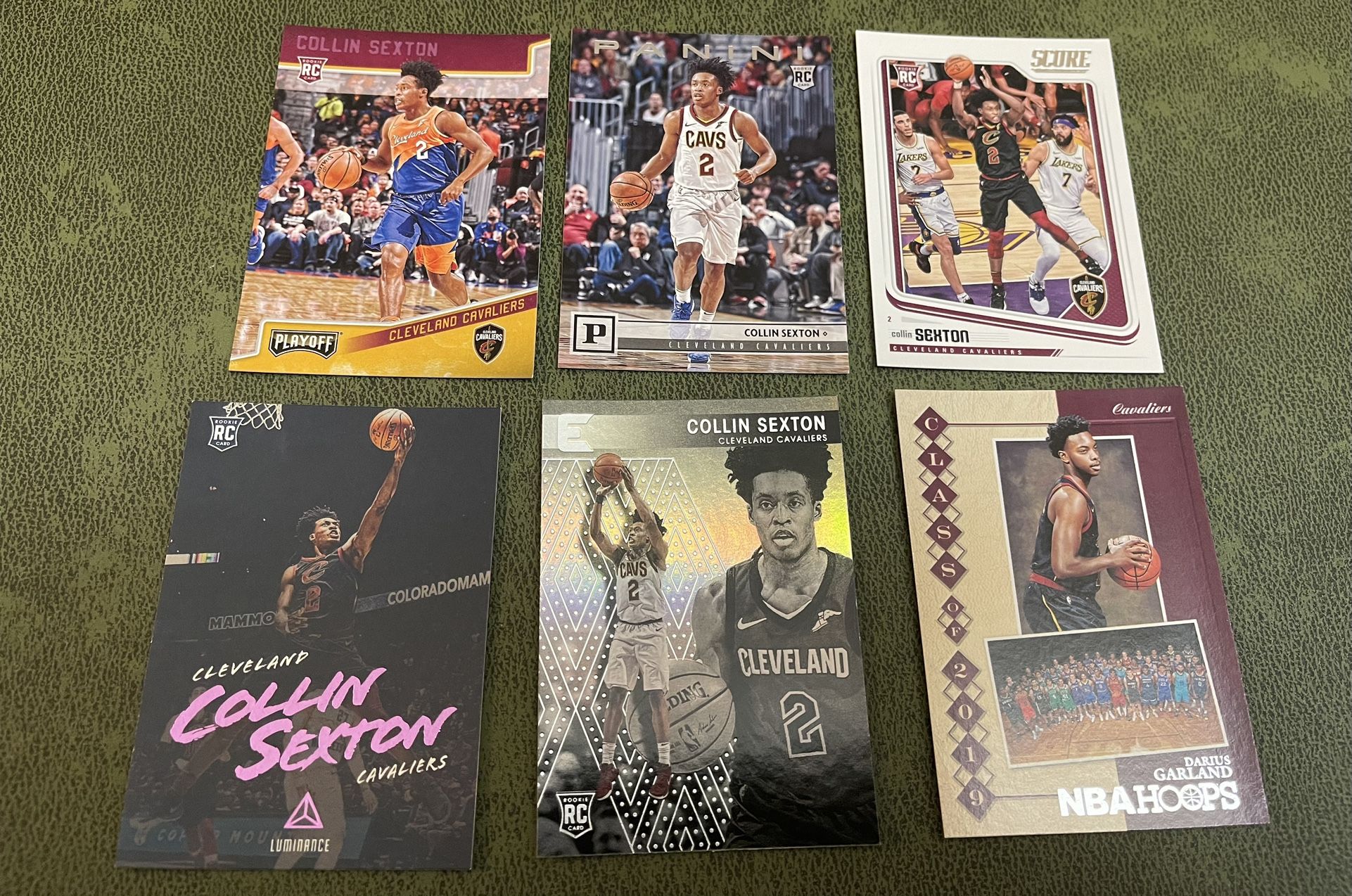lot of 8 collin sexton rookie basketball cards