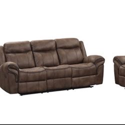 Sofa Loveseat Set With Recliners