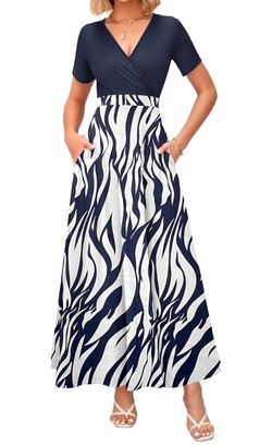 WNEEDU Women's Maxi Dress Ankle Length XL 16-18